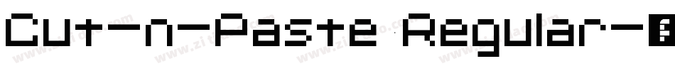 Cut-n-Paste Regular字体转换